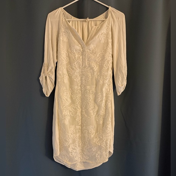 Anthropologie Tiny Embroidered Shirt Dress – Size Small – Boho Chic Style - Picture 2 of 5